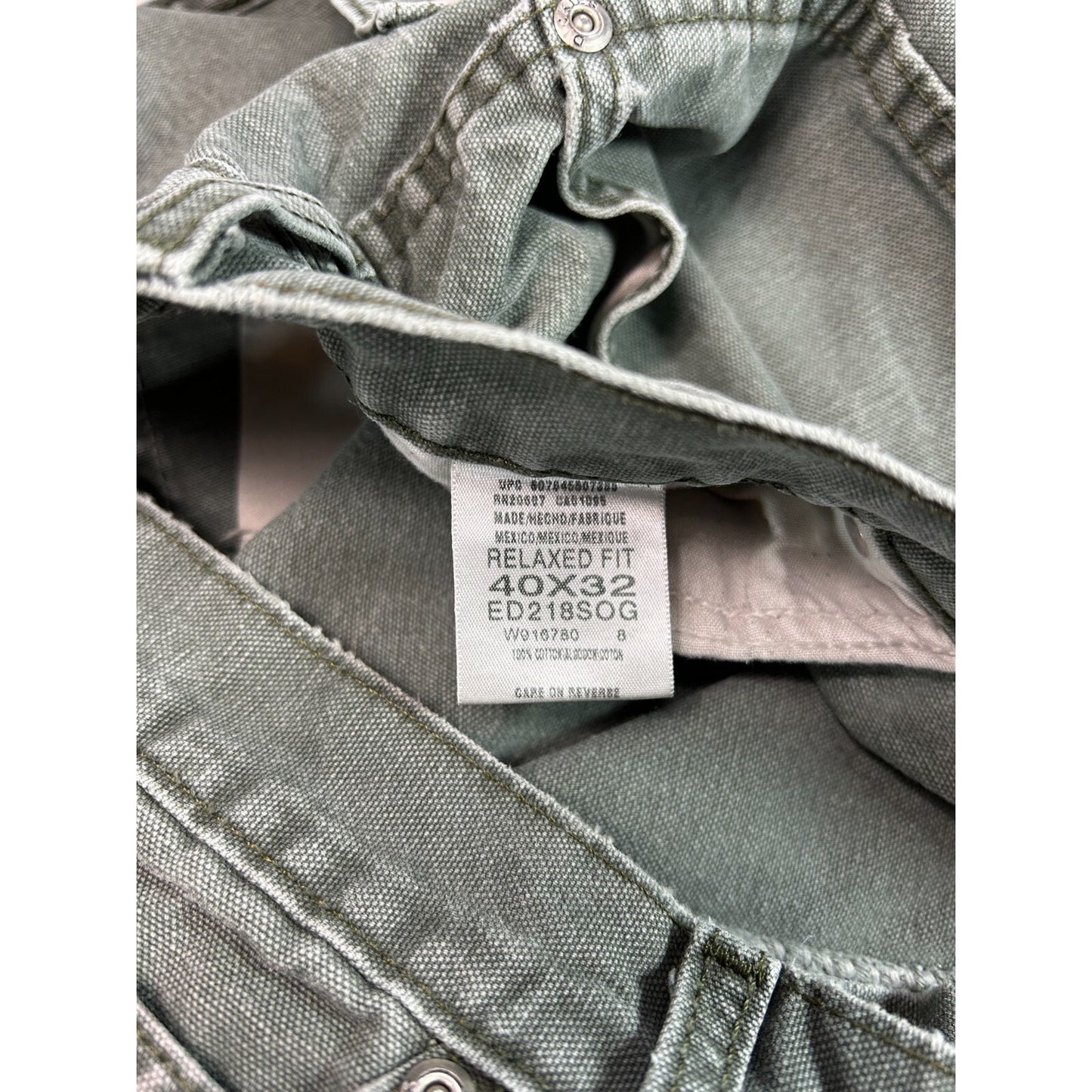Vintage Dickies Canvas Workwear Five Pocket Pants Size 39 Green