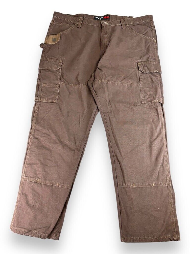 Vintage Wrangler Riggs Ripstop Work Wear Double knees Cargo Pants Size 42W