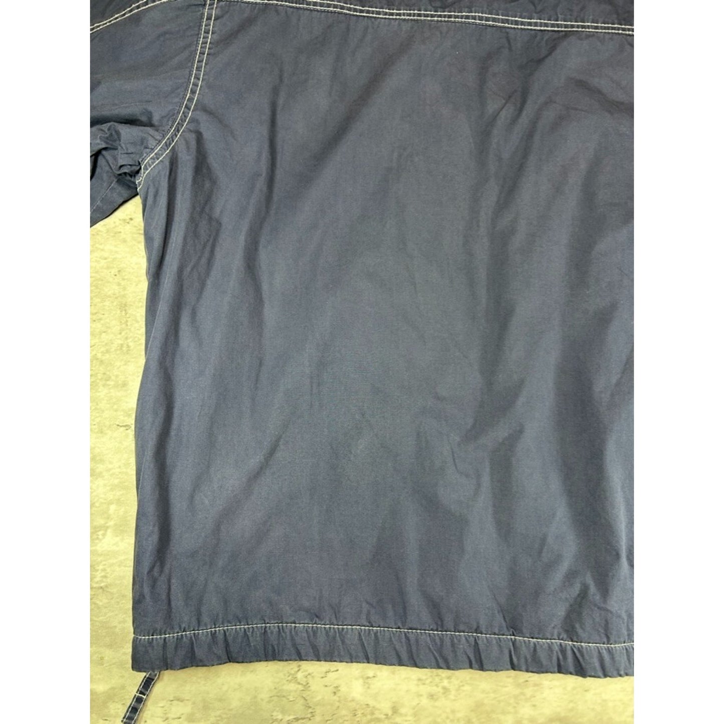Vintage GAP Fleece Lined Hooded 1/4 Zip Contrast Stitched Jacket Size Large