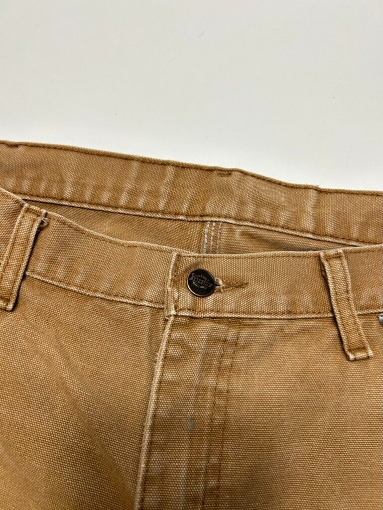 Vintage Dickies Canvas Workwear Carpenter Pants Size 36W Beige
