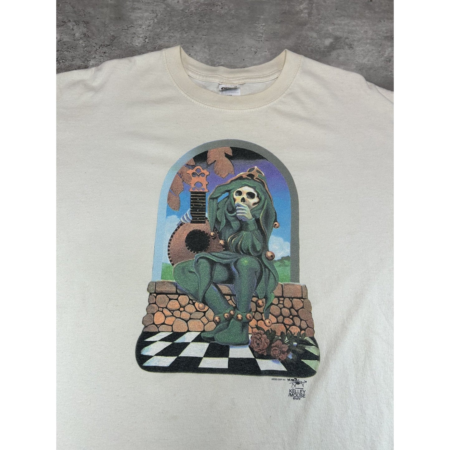 Vintage 2003 Grateful Dead Skeleton Jester Rock Music Band T-Shirt Size XL