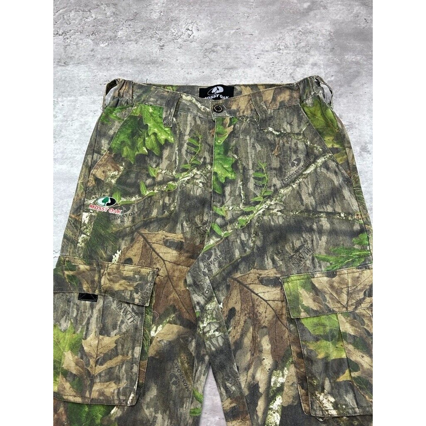 Vintage Mossy Oak Tree Camo Hunting Cargo Pants Size 30