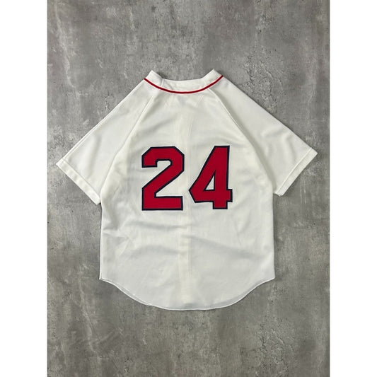 Vintage Manny Ramirez #24 Boston Red Sox MLB Stitched Baseball Jersey Size Large