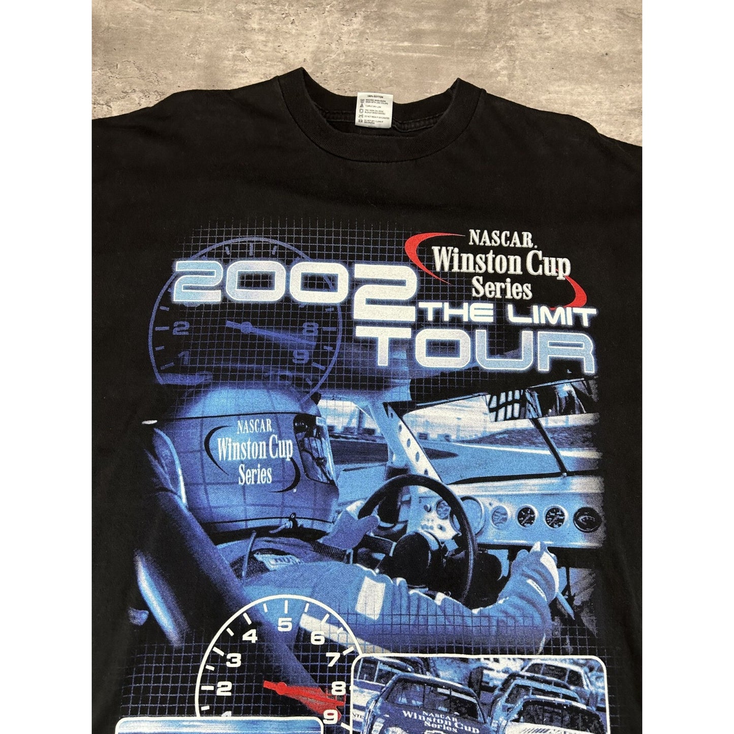 Vintage 2002 Nascar Winston Cup The Limit Tour Big Graphic T-Shirt Size 2XL