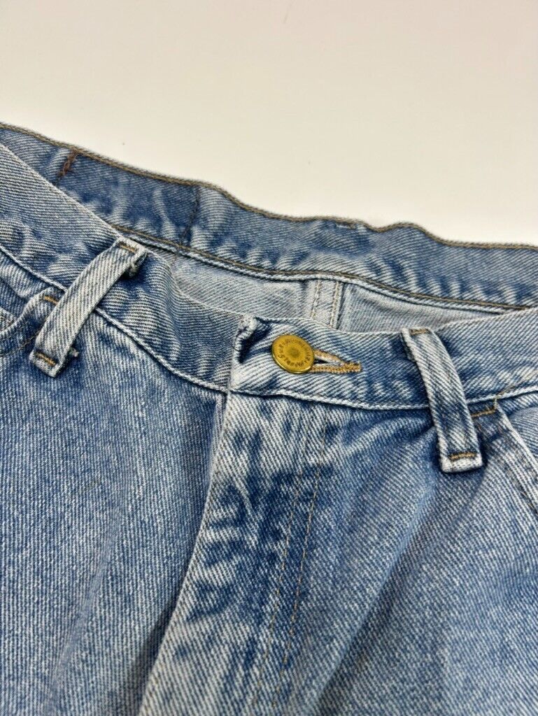 Vintage Wrangler Jeans Relaxed Fit Light Wash Denim Shorts Size 32