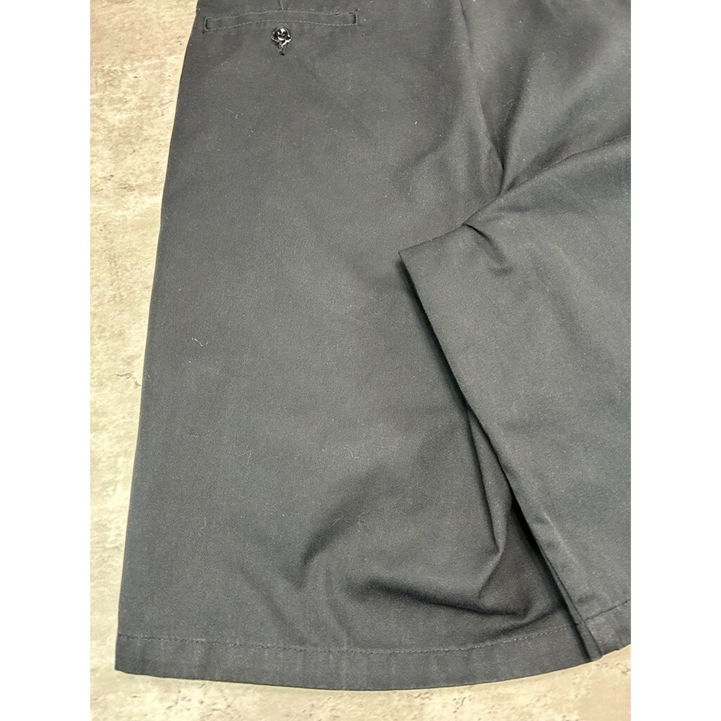 Vintage Dickies Loose Fit Canvas Workwear Five Pocket Shorts Size 35 Black