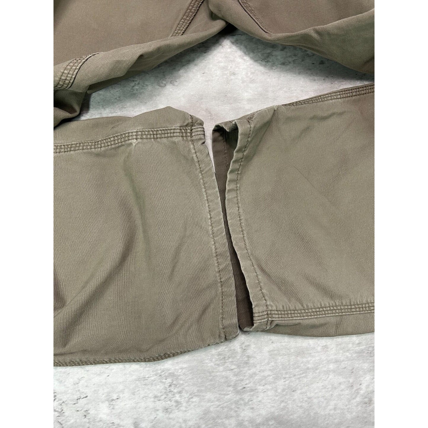 Carhartt Loose Fit Canvas Workwear Carpenter Pants Size 39 Brown