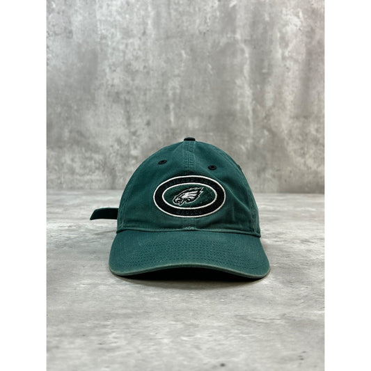 Vintage Philadelphia Eagles NFL Embroidered Logo Football Strapback Hat OSFA