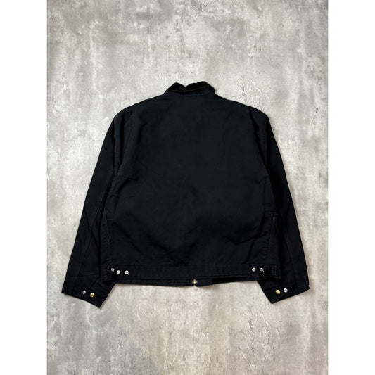 Vintage Carhartt Blanket Lined Canvas Workwear Detroit Jacket Size XL Black USA
