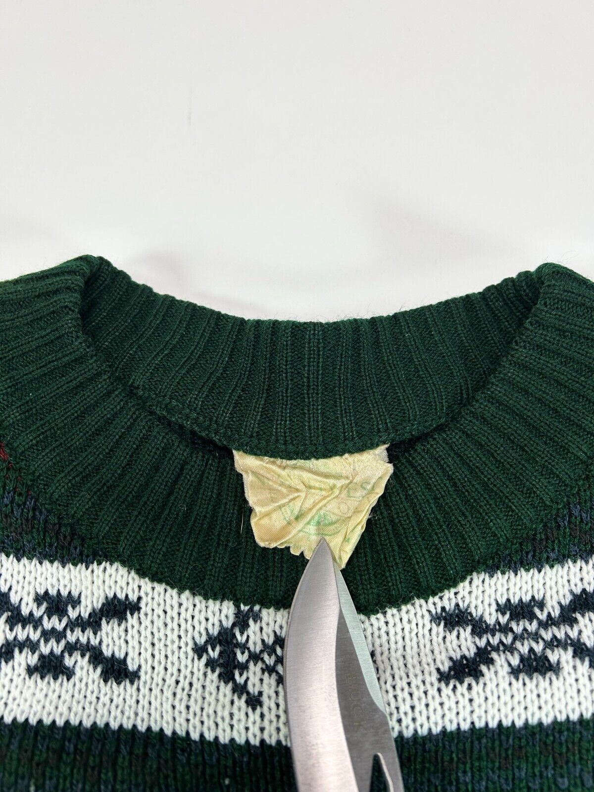 Vintage 90s Northwest Territories Aztec Pattern Striped Knit Sweater Size Medium