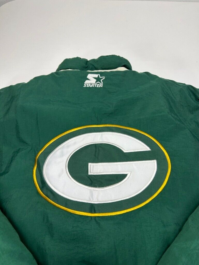 Vintage 90s Green Bay Packers NFL Insulated Full Zip Starter Jacket Size XL