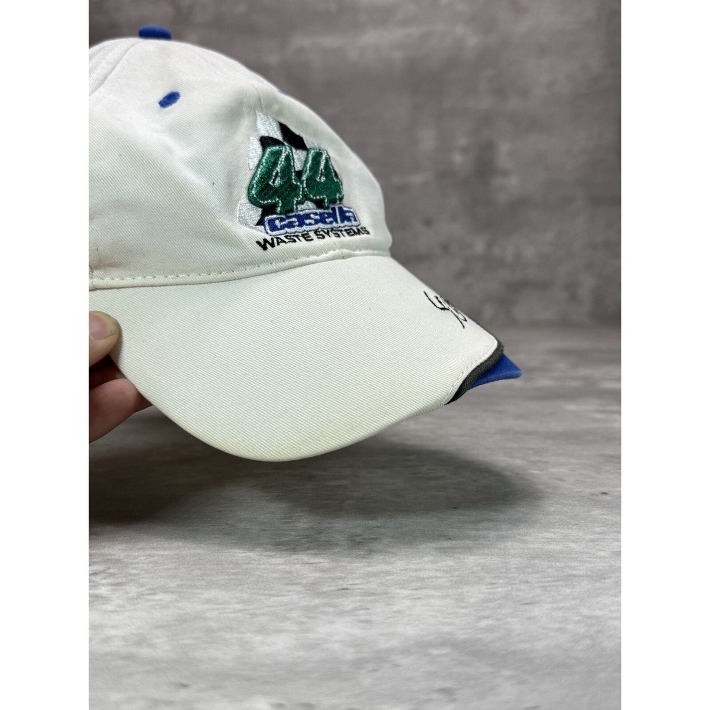 Sean Caisse #44 NASCAR Casella Waste Systems Embroidered Strapback Hat OSFA