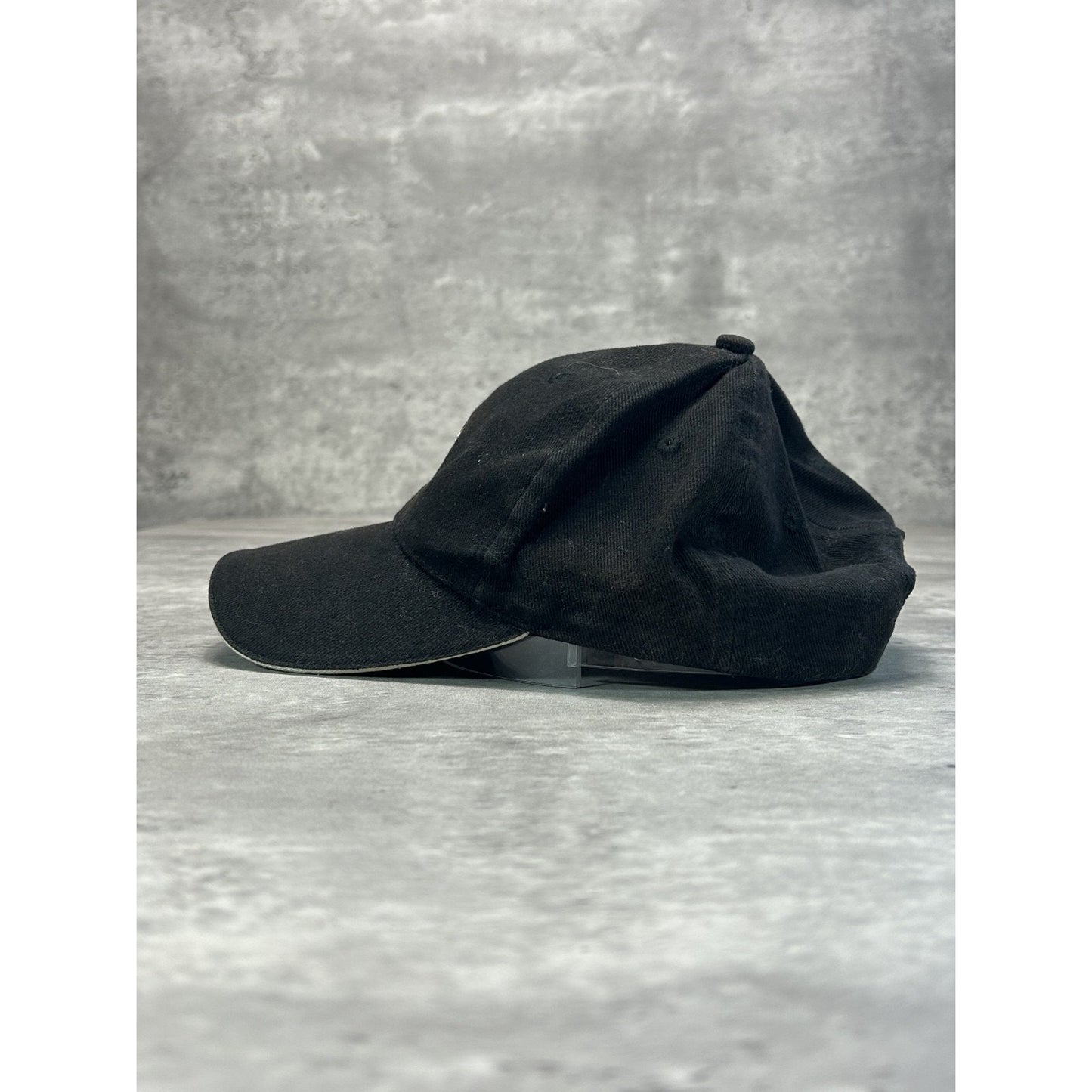 Vintage BMW Embroidered Car Logo Strapback Hat OSFA Black