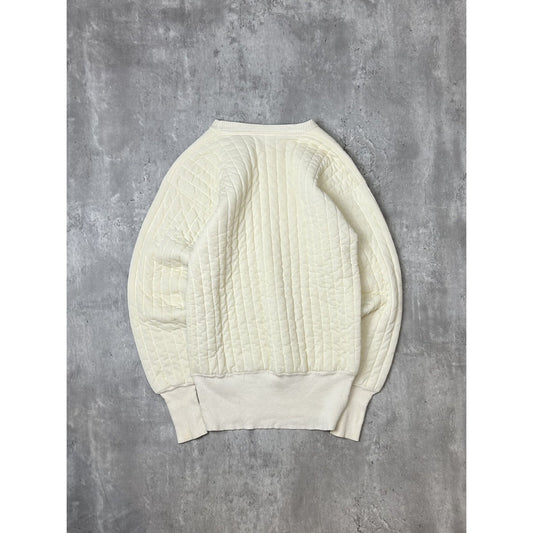 Vintage 1960s Bodyguard Quilted Thermal Lined Pullover Sweatshirt Size Large