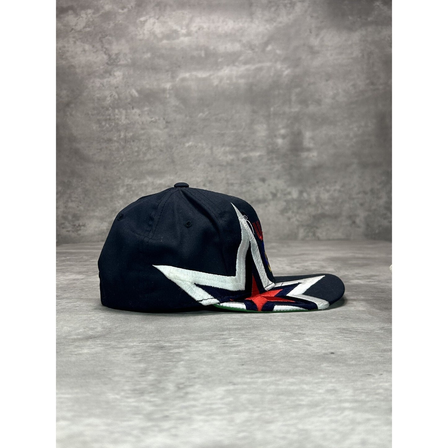Vintage 90s USA Olympics Embroidered Star Logo Starter Snapback Hat OSFA