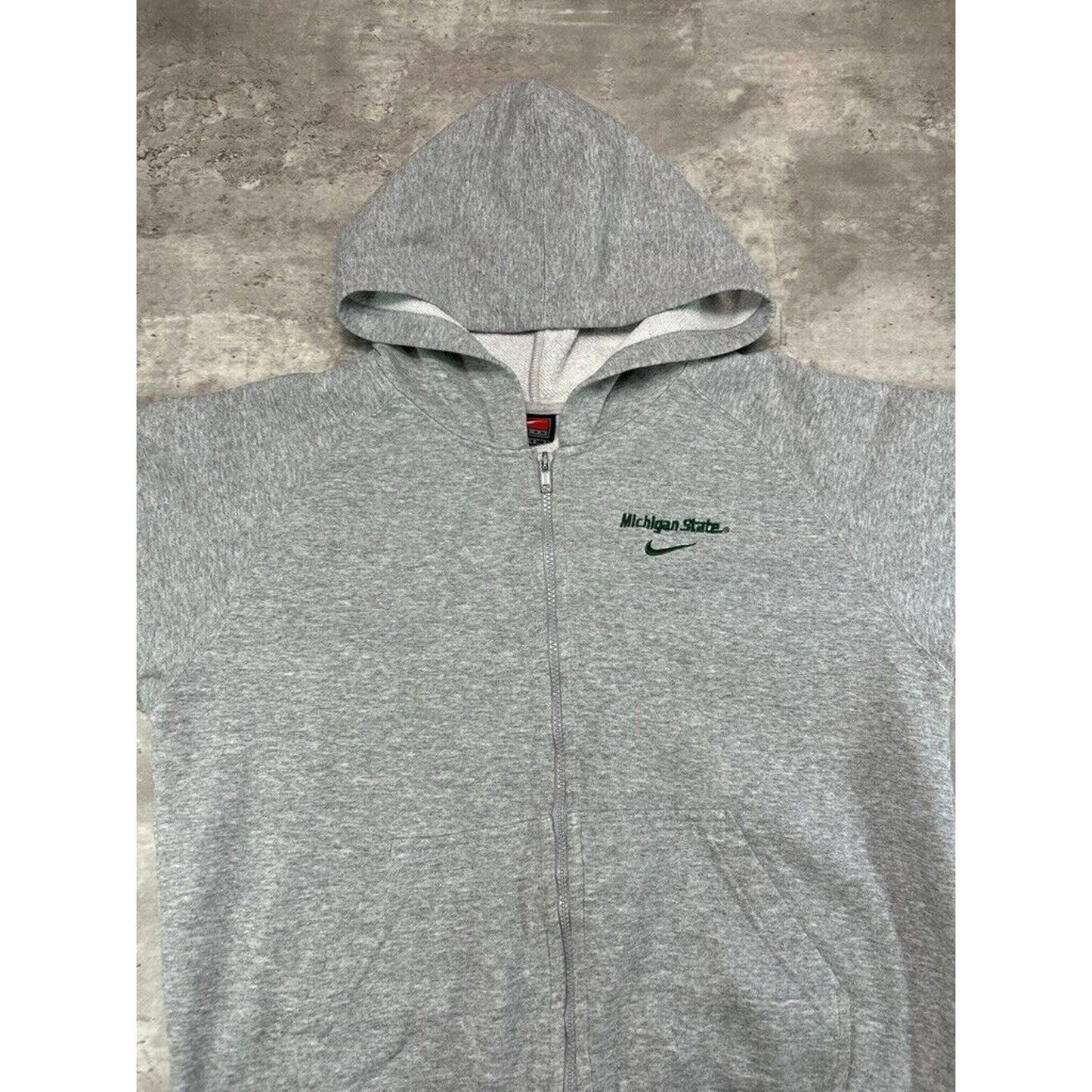 Vintage Womens Nike Michigan State NCAA Embroidered Hooded Sweatshirt Size Large
