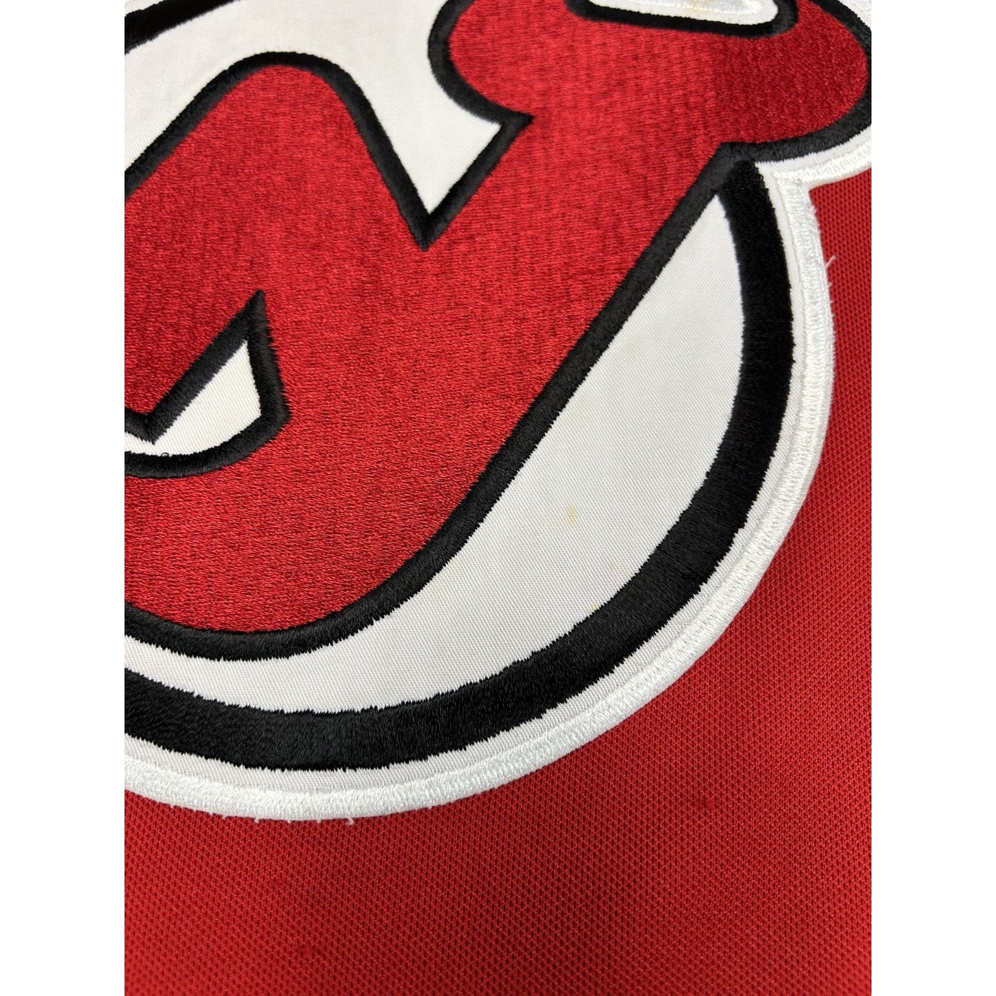 Vintage 90s New Jersey Devils NHL CCM Maska Hockey Jersey Size Small Red