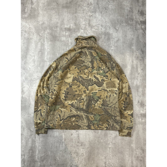 Vintage 90s Redhead Tree Camo Hunting Turtleneck Sweatshirt Size XL