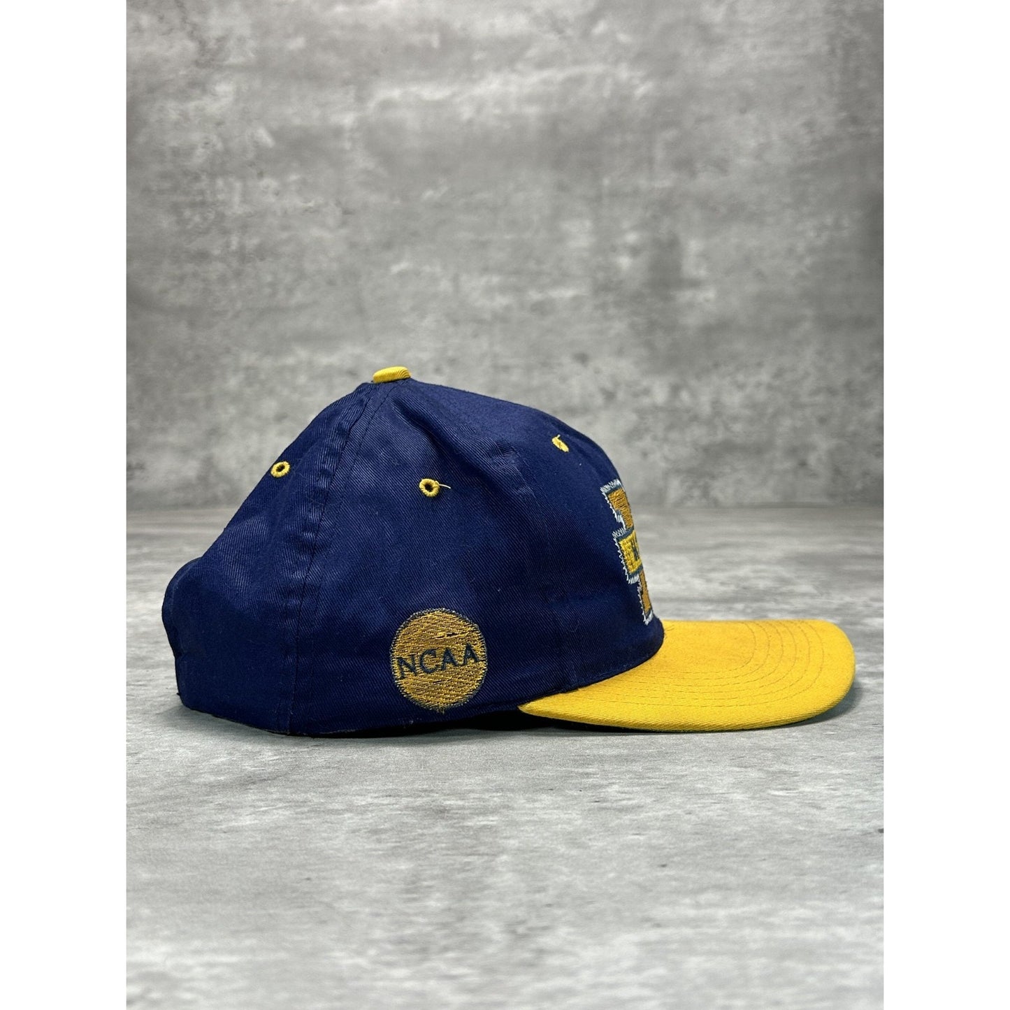 Vintage 90s Michigan Wolverines NCAA Embroidered Logo Snapback Hat OSFA