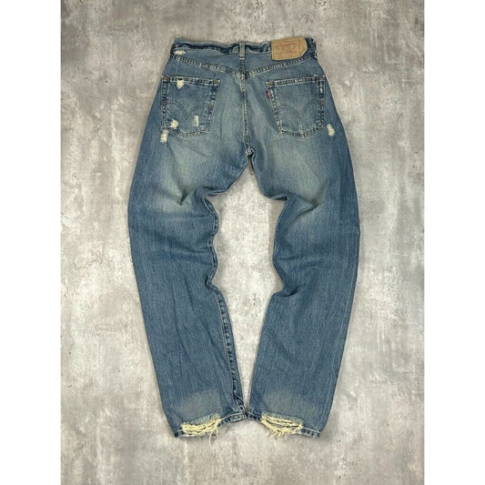Vintage 90s Levis 501 Red Tab XX Medium Wash Denim Pants Size 32 Blue