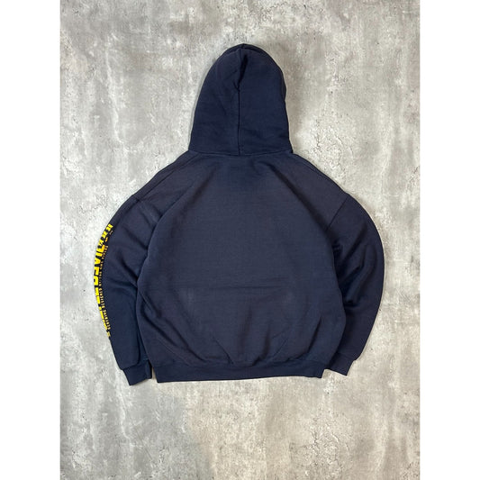 Vintage Little Devil Skateboards Graphic Logo Pullover Hooded Sweatshirt Size XL