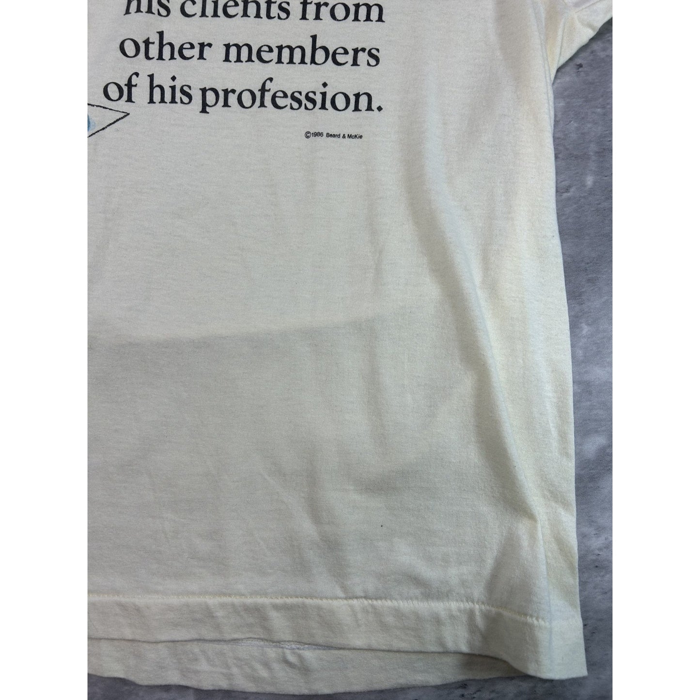 Vintage 80s/90s Lawyer Definition Comedy Slogan Graphic T-Shirt Size Large