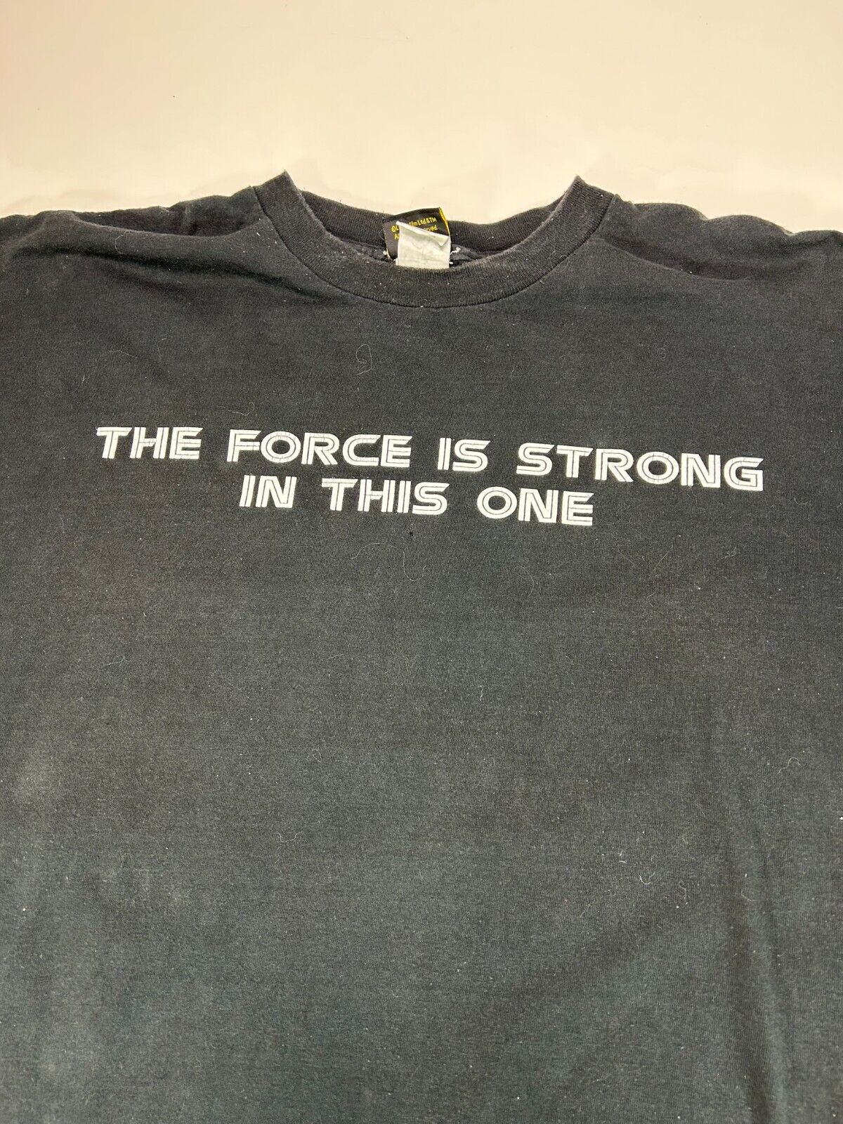 Vintage Star Wars The Force Is Strong Movie Promo Spell out T-Shirt Size XL