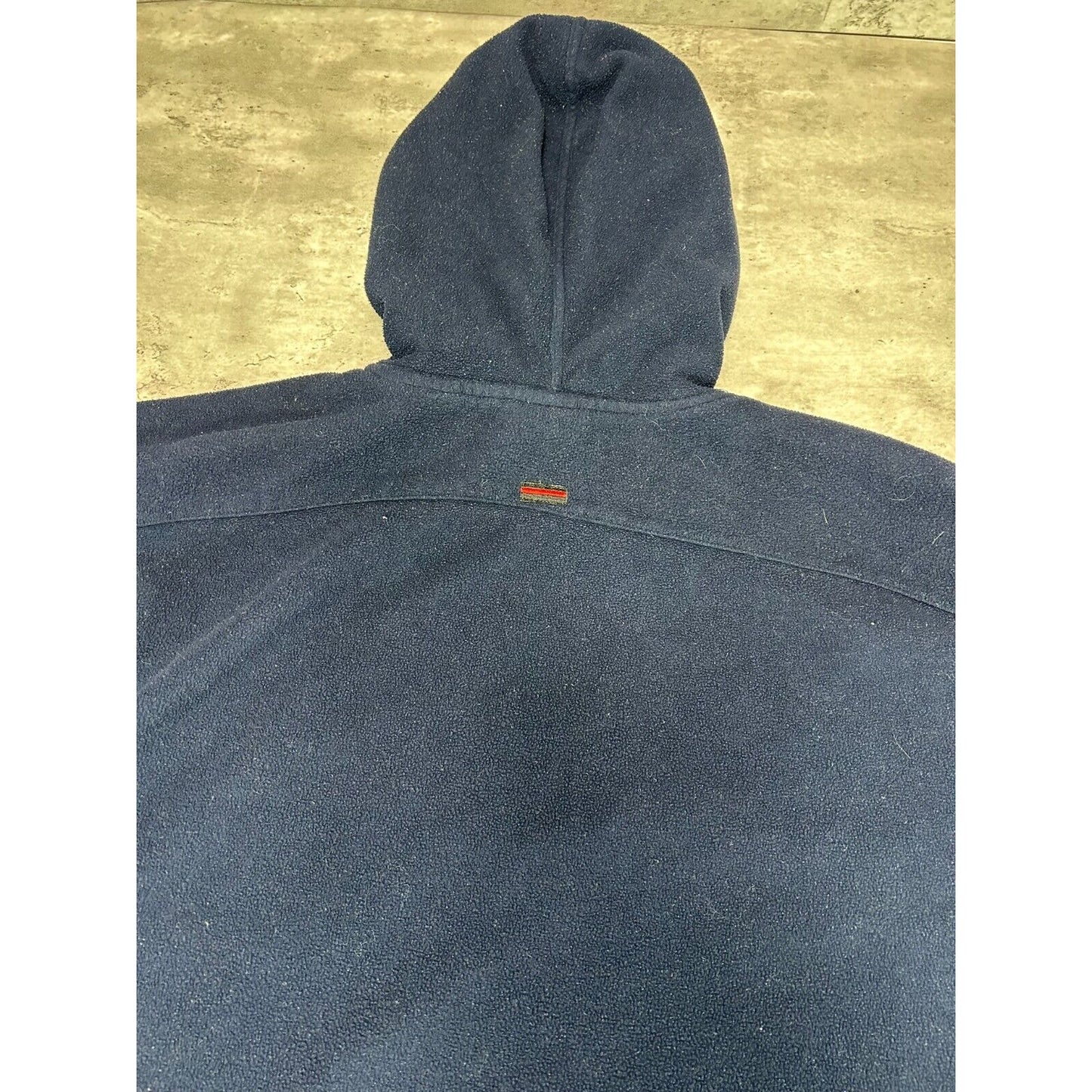 Vintage Y2K FUBU Sport Series 1/4 Zip Hooded Fleece Sweatshirt Size XXL Blue