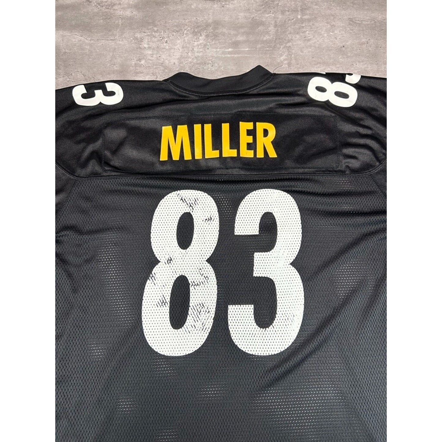 Vintage Heath Miller #83 Pittsburgh Steelers Reebok Football Jersey Size Large