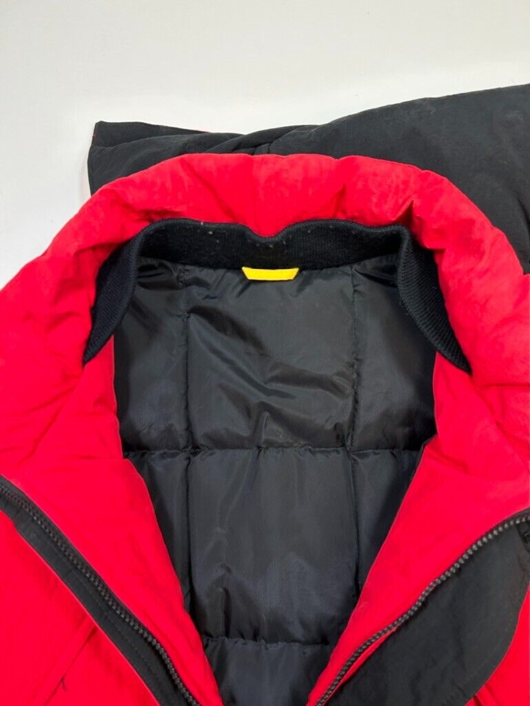 Vintage 90s Marlboro Insulated Cinched Puffer Long Hooded Jacket Size XL