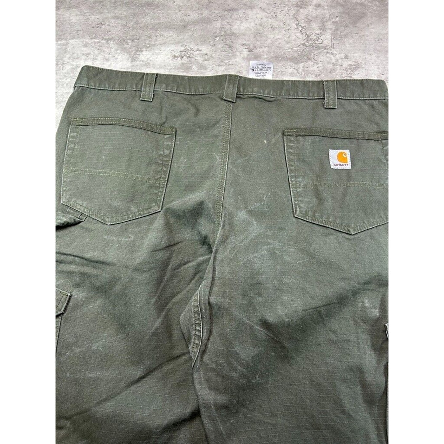 Carhartt Ripstop Canvas Workwear Double Knee Cargo Carpenter Pants Size 41