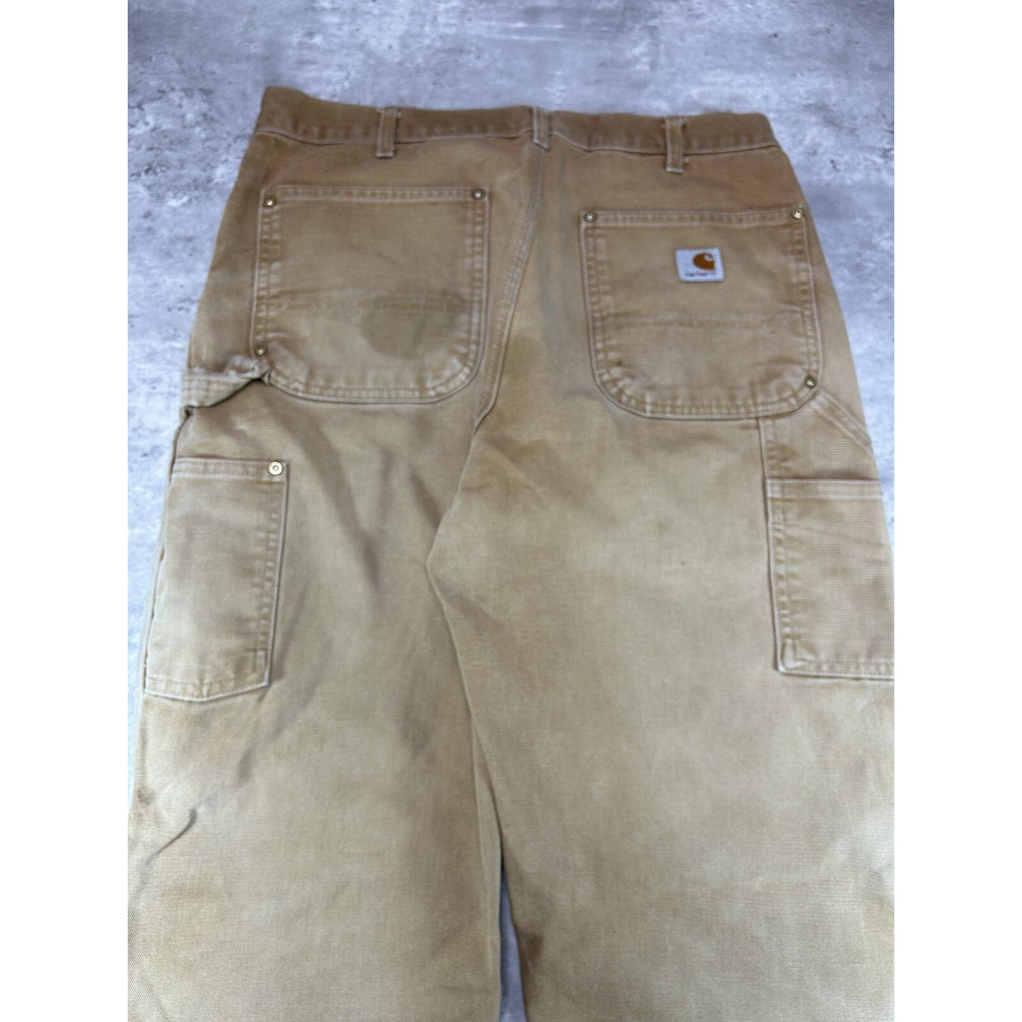 Carhartt 125 Years Canvas Workwear Carpenter Double Knee Pants Size 32 Made USA
