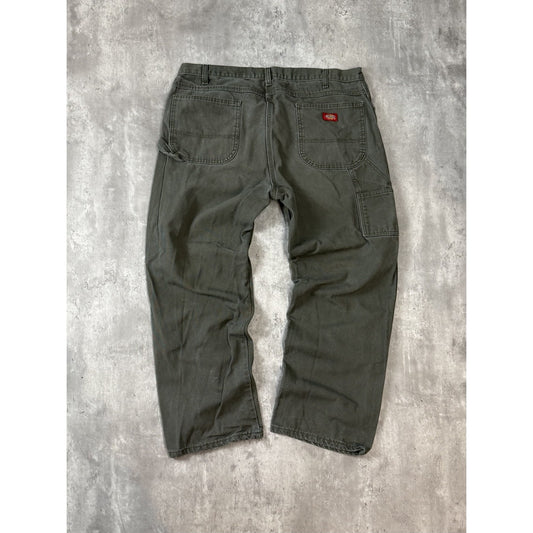 Vintage Dickies Canvas Workwear Carpenter Pants Size 39 Green