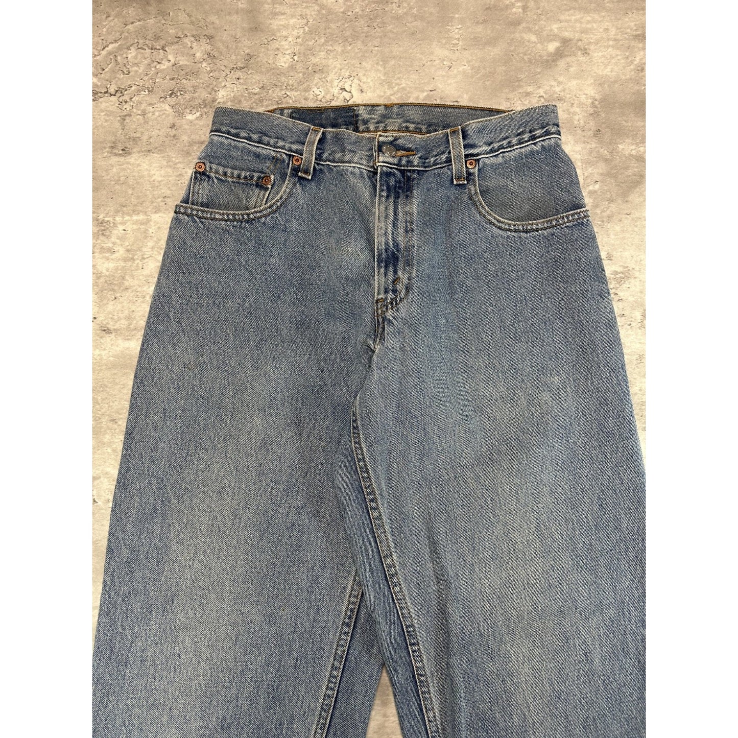 Vintage 90s Levis 560 Red Tab Light Wash Denim Pants Size 30 Blue