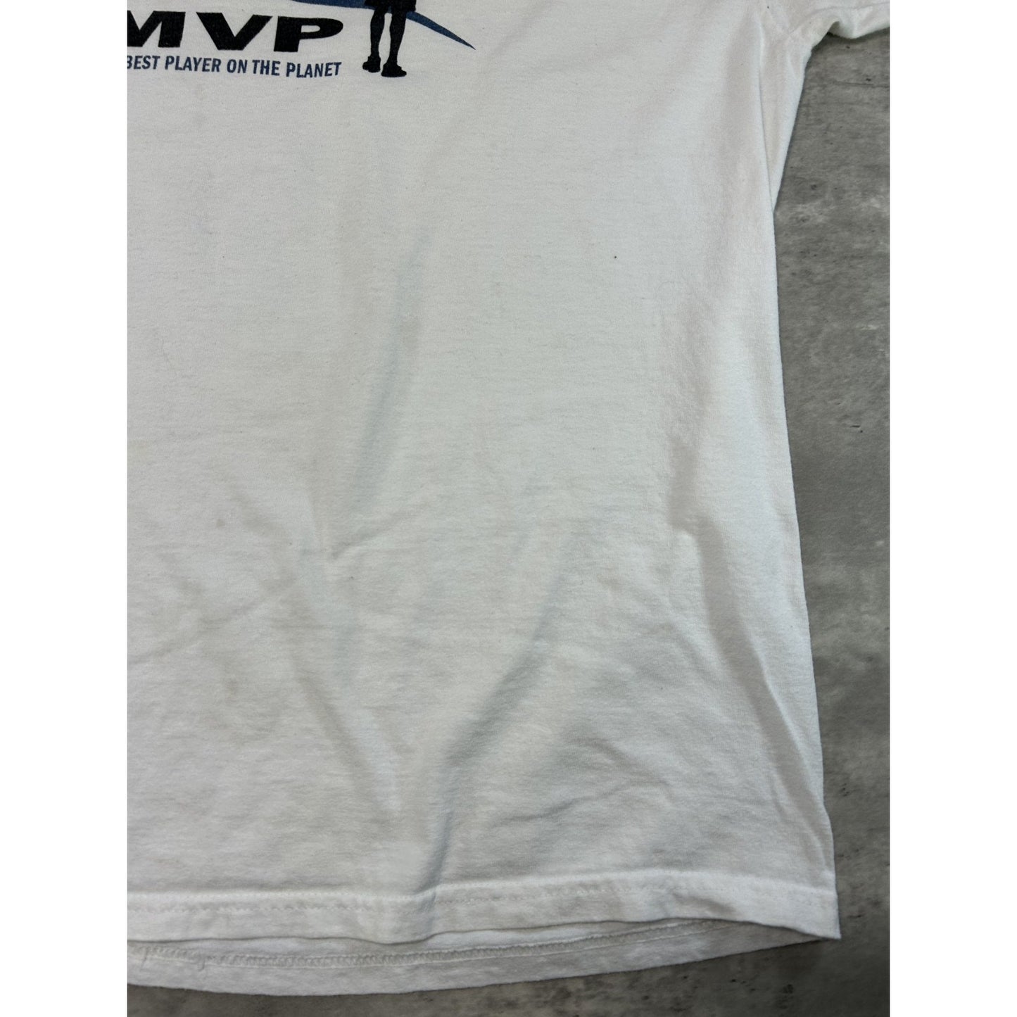 Vintage 90s Kevin Garnett #21 Minnesota Timberwolves NBA MVP T-Shirt Size XL