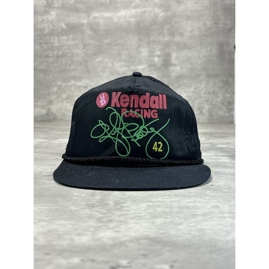 Vintage 90s Kyle Petty Kendall Racing Nascar Graphic Spellout Snapback Hat OSFA