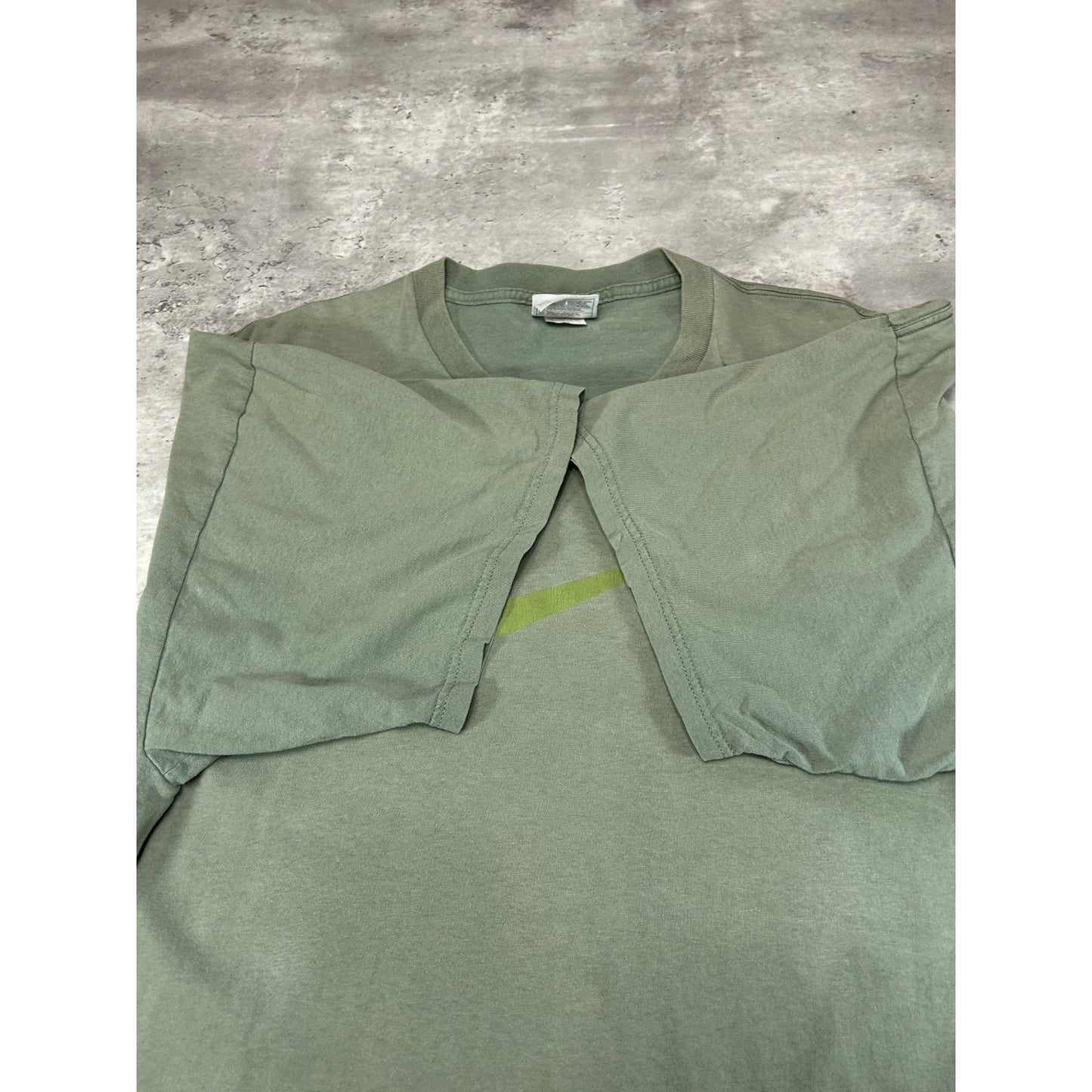 Vintage 90s Nike Tonal Big Graphic Swoosh Earth Tone T-Shirt Size 2XL