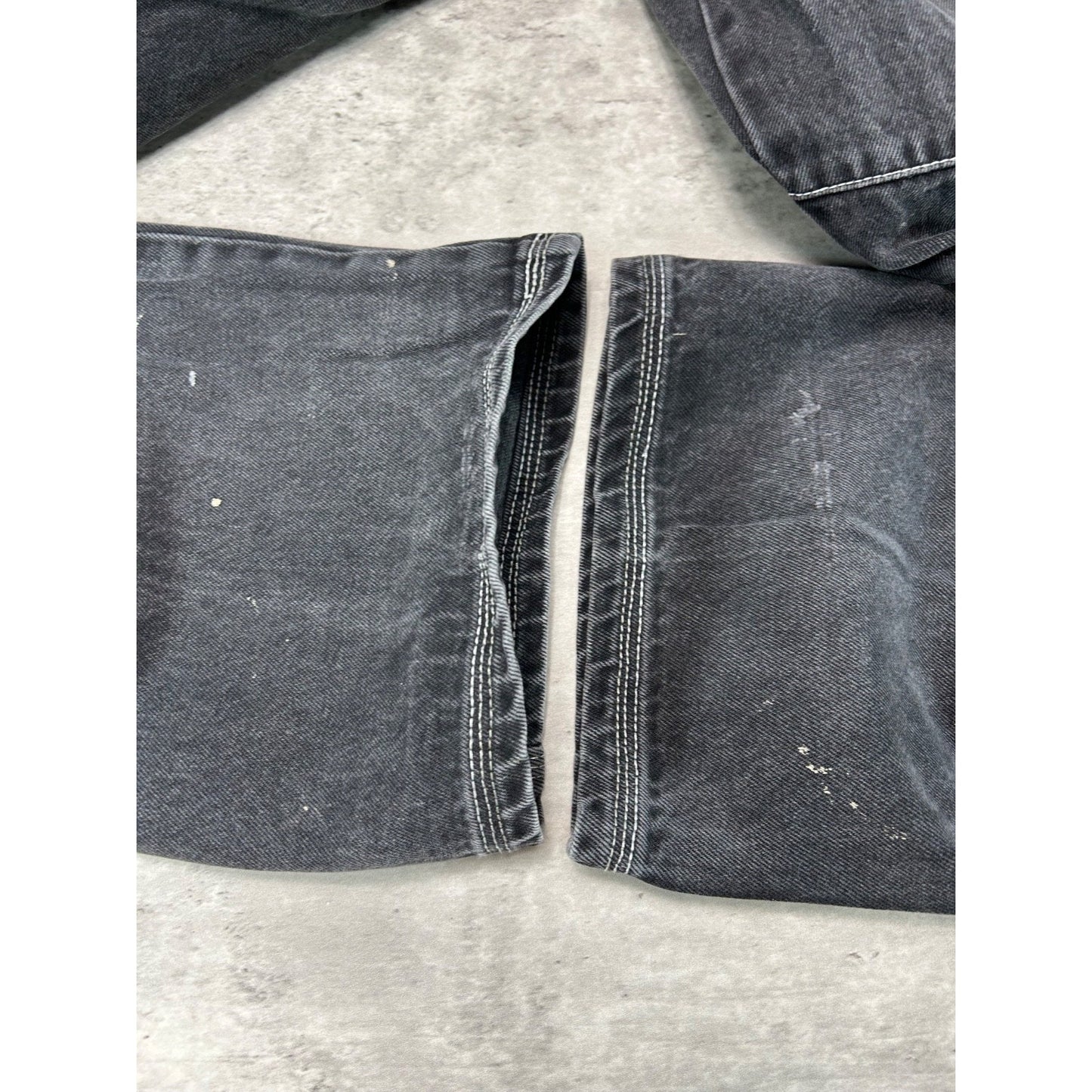 Vintage Y2K Fubu Platinum Fat Albert Pocket Graphic Denim Pants Size 37