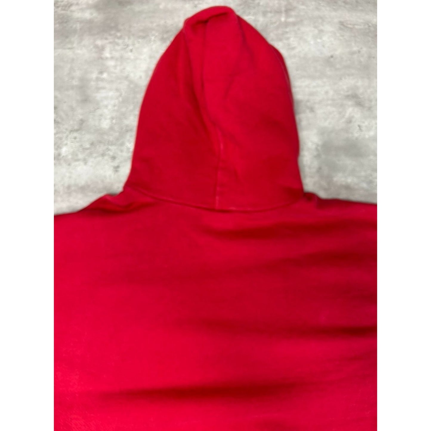 Vintage 90s Nike Embroidered Middle Swoosh Hooded Sweatshirt Size Large Red