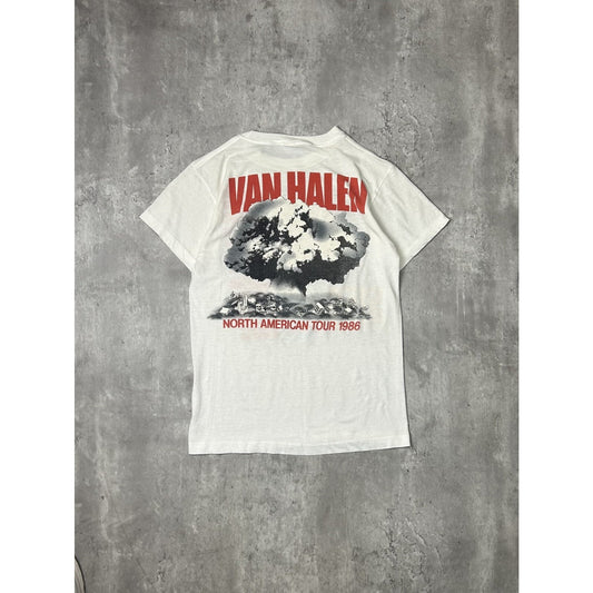 Vintage 1986 Van Halen North American Tour Rock Music Band T-Shirt Size Medium