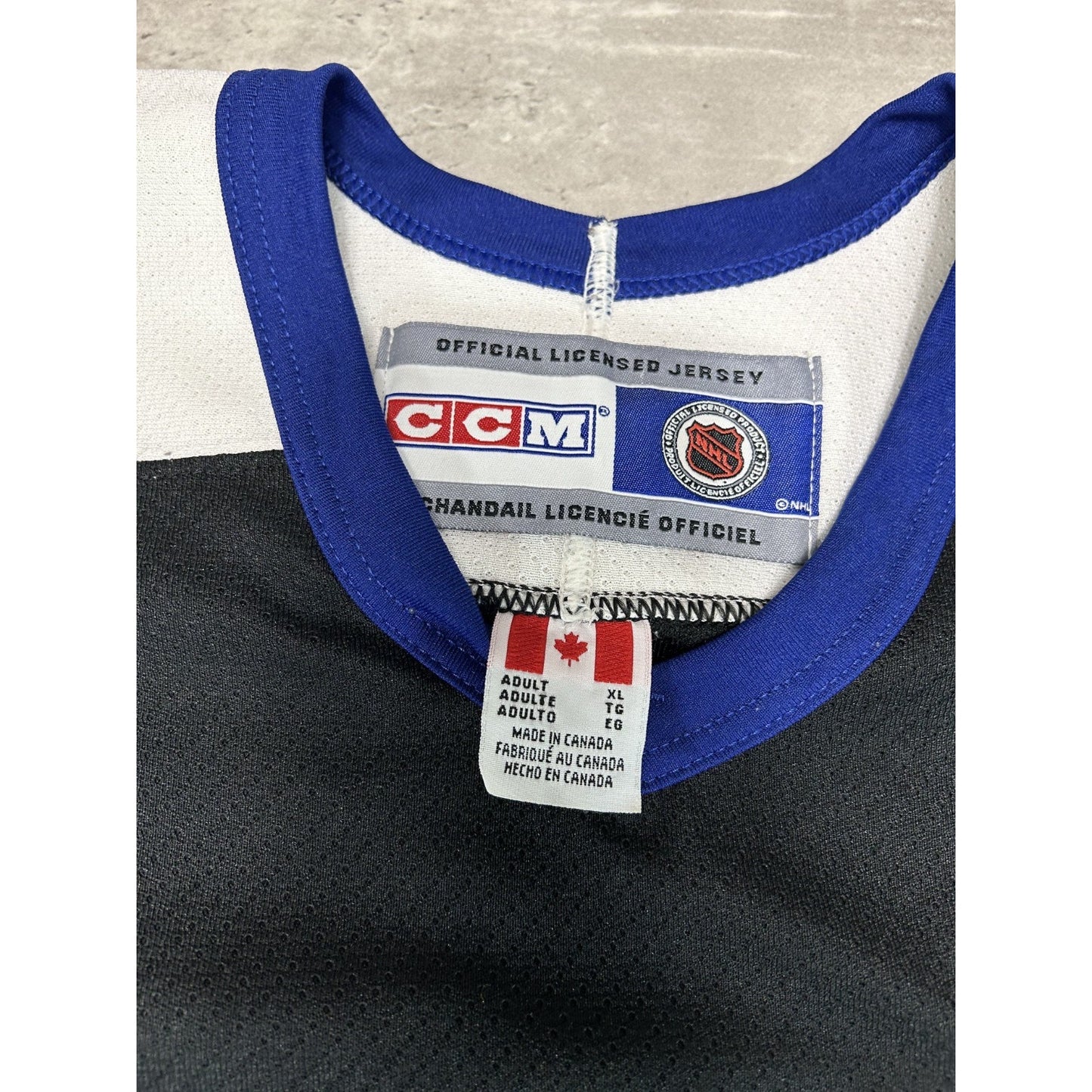 Vintage 90s Tampa Bay Lightning NHL CCM Stitched Hockey Jersey Size XL