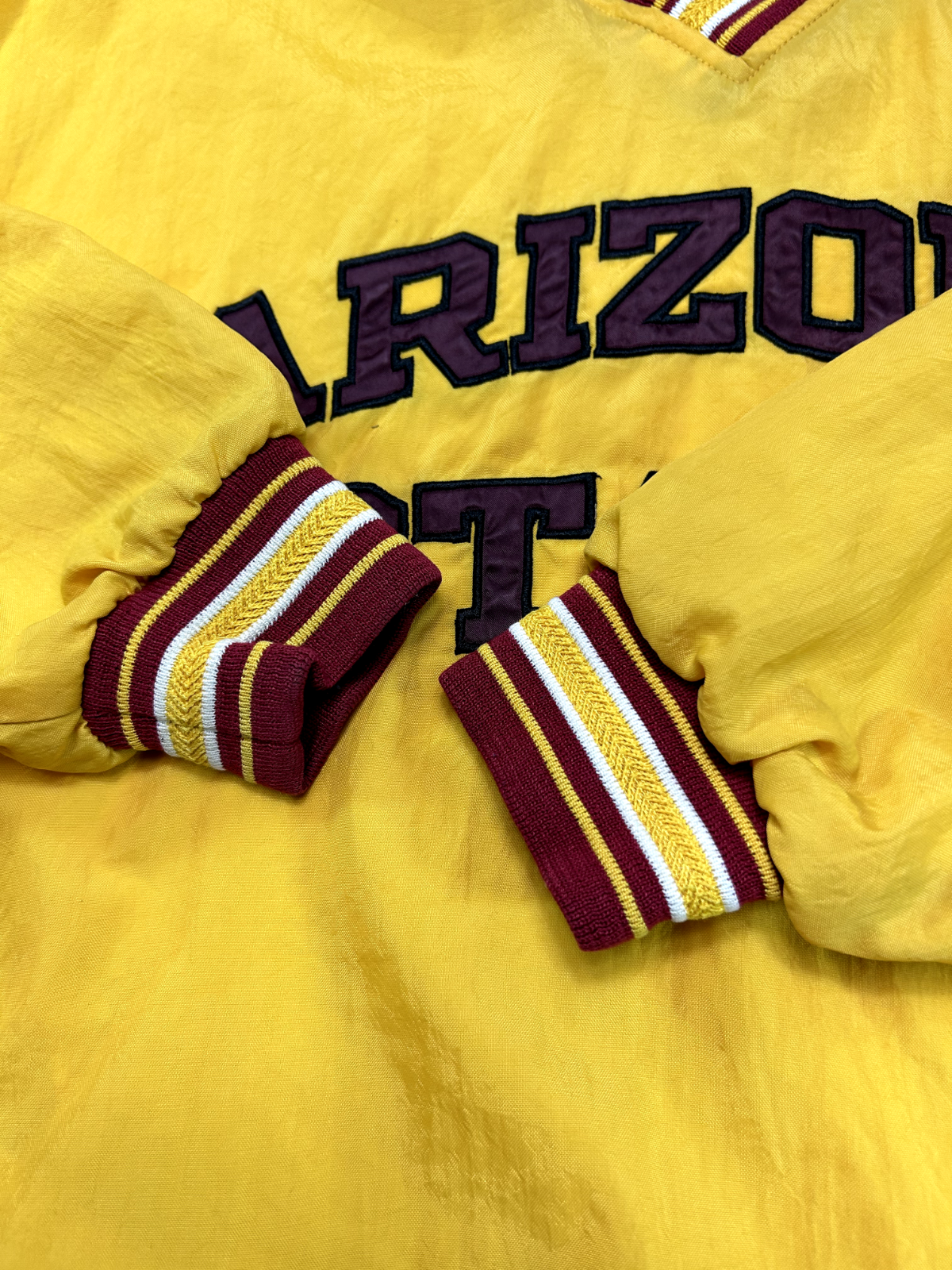 Vintage 90s Arizona State Sundevils NCAA Champion Nylon Pullover Jacket Size XL