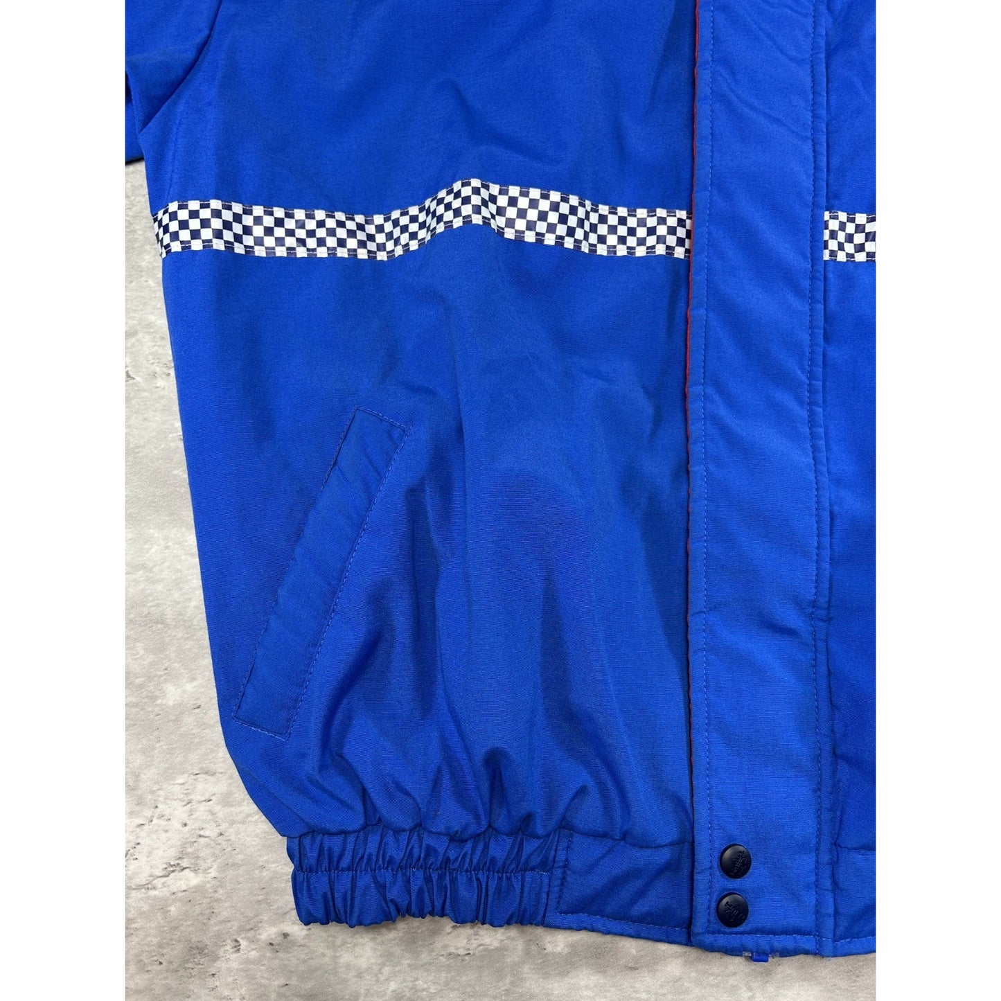 Vintage 90s Napa Racing Embroidered Full Zip Nylon Nascar Jacket Size Large