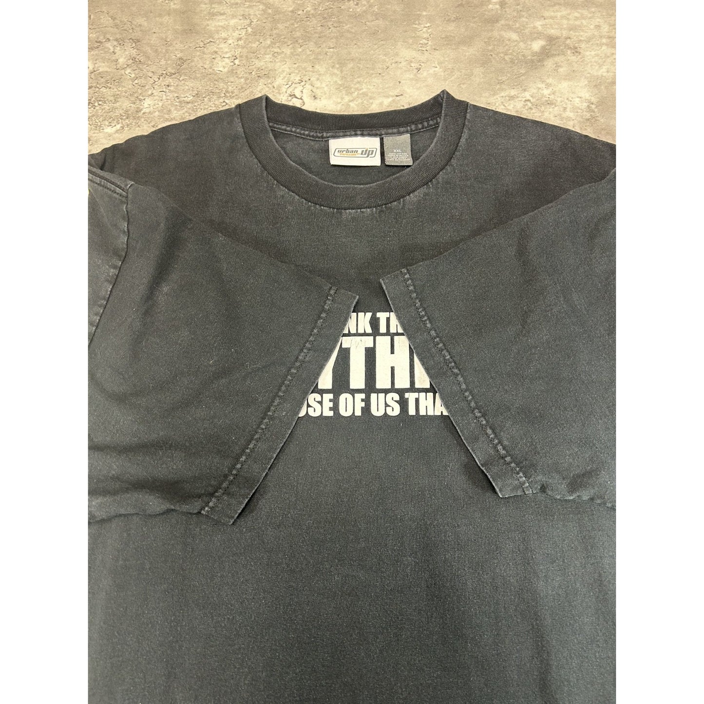 Vintage Urban Up Those Who Think They Know Everything Slogan T-Shirt Size 2XL