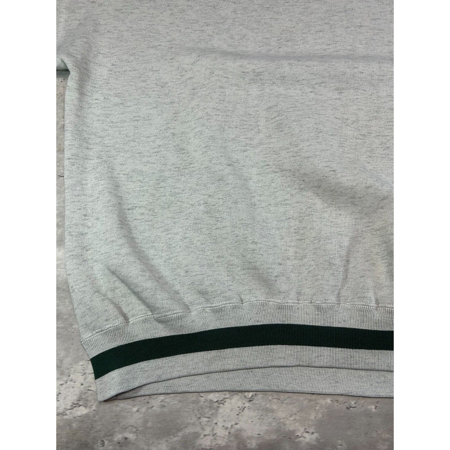 Vintage 90s McClure Embroidered Spell Out Panelled Sweatshirt Size XXL Gray