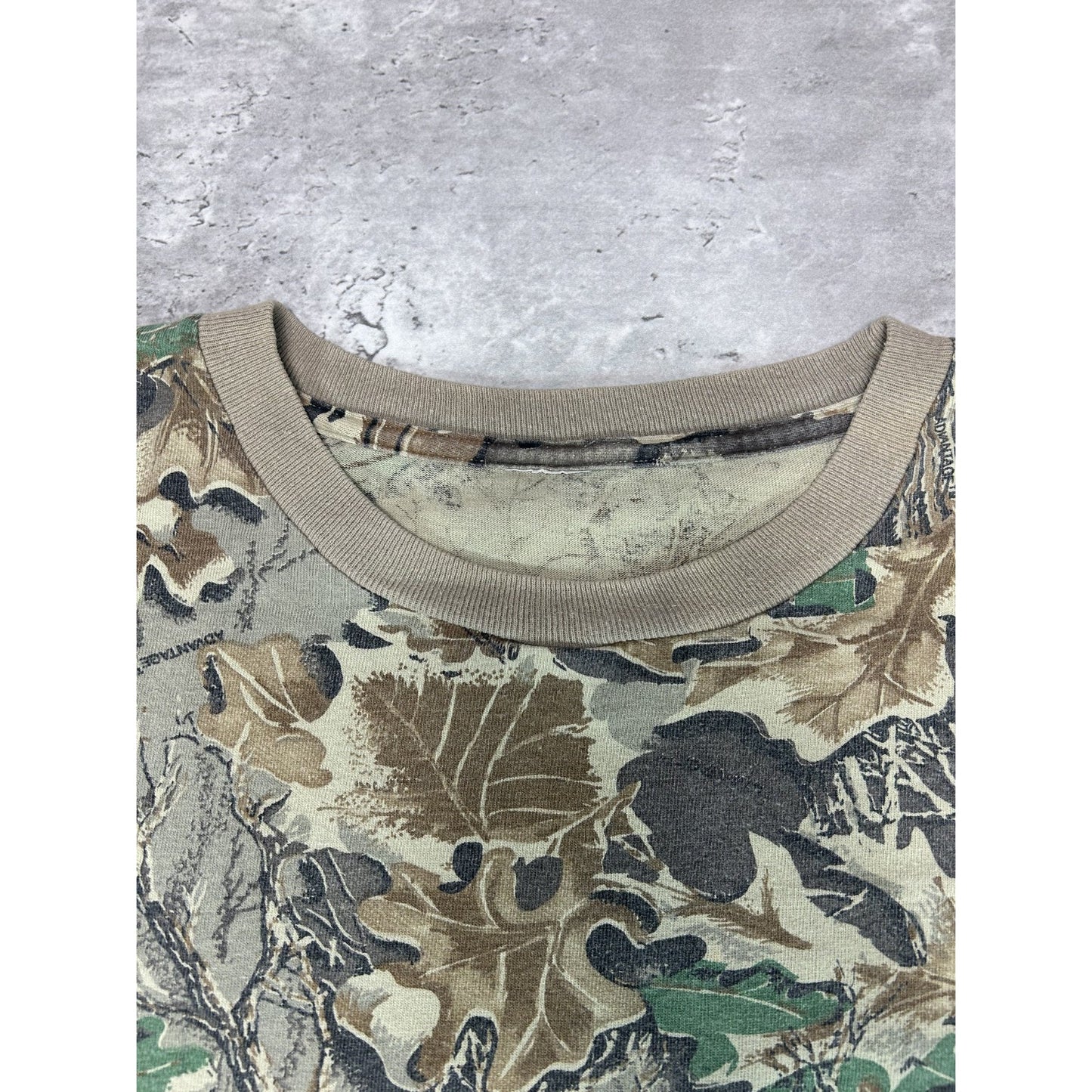 Vintage Advantage Tree Camo Hunting Long Sleeve T-Shirt Size 2XL