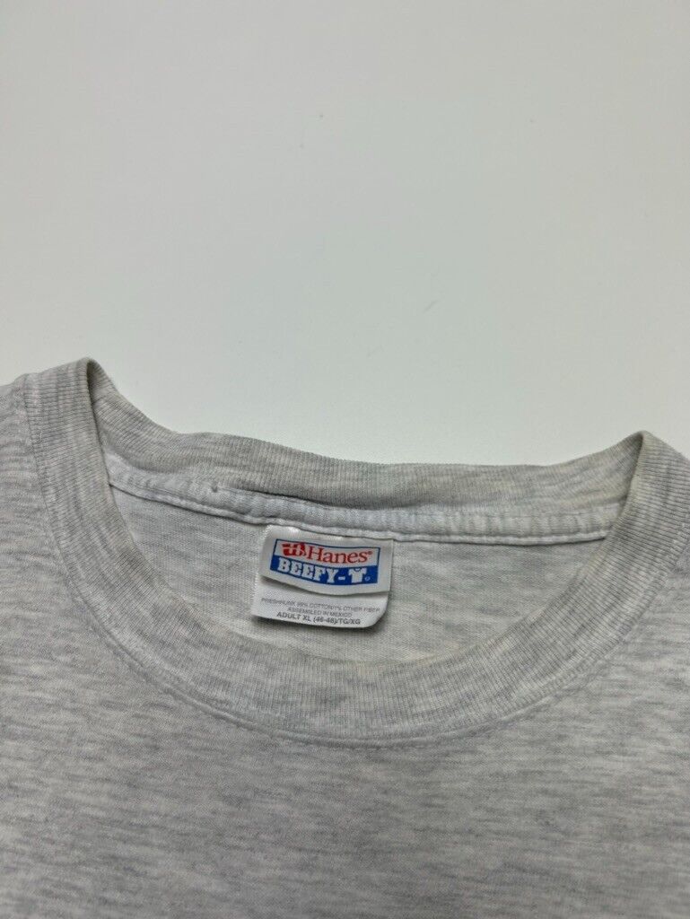 Vintage 90s Range Rover V8 Power Engine Graphic Car T-Shirt Size XL Gray