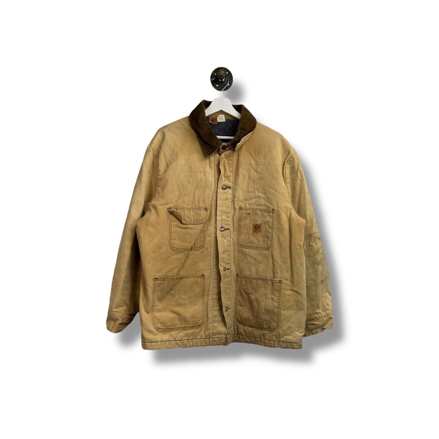 Vintage 90s Big Ben Blanket Lined Canva Workwear Chore Jacket Size 48 XL