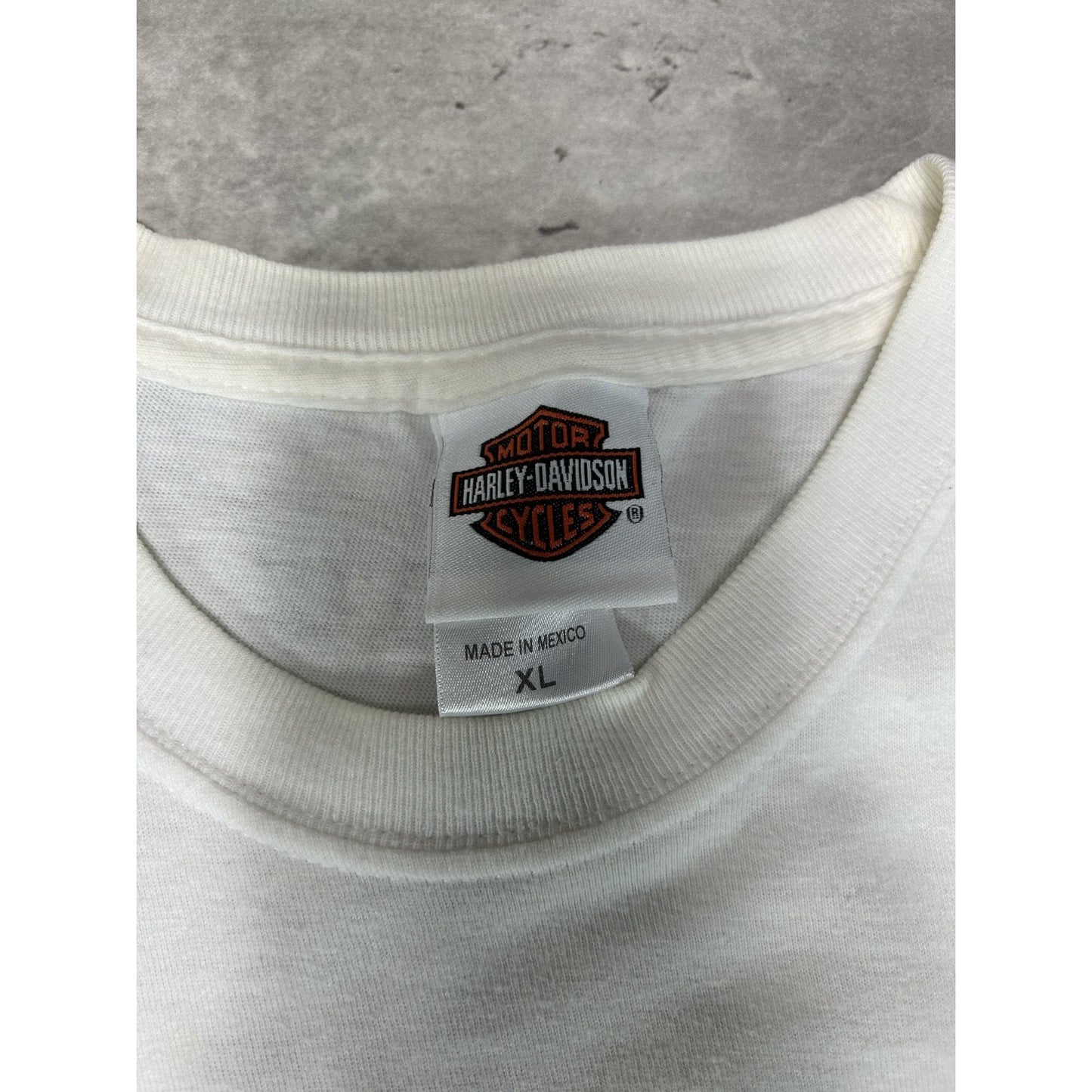 Vintage Harley Davidson Sleeve Spellout Graphic Long Sleeve T-Shirt Size XL