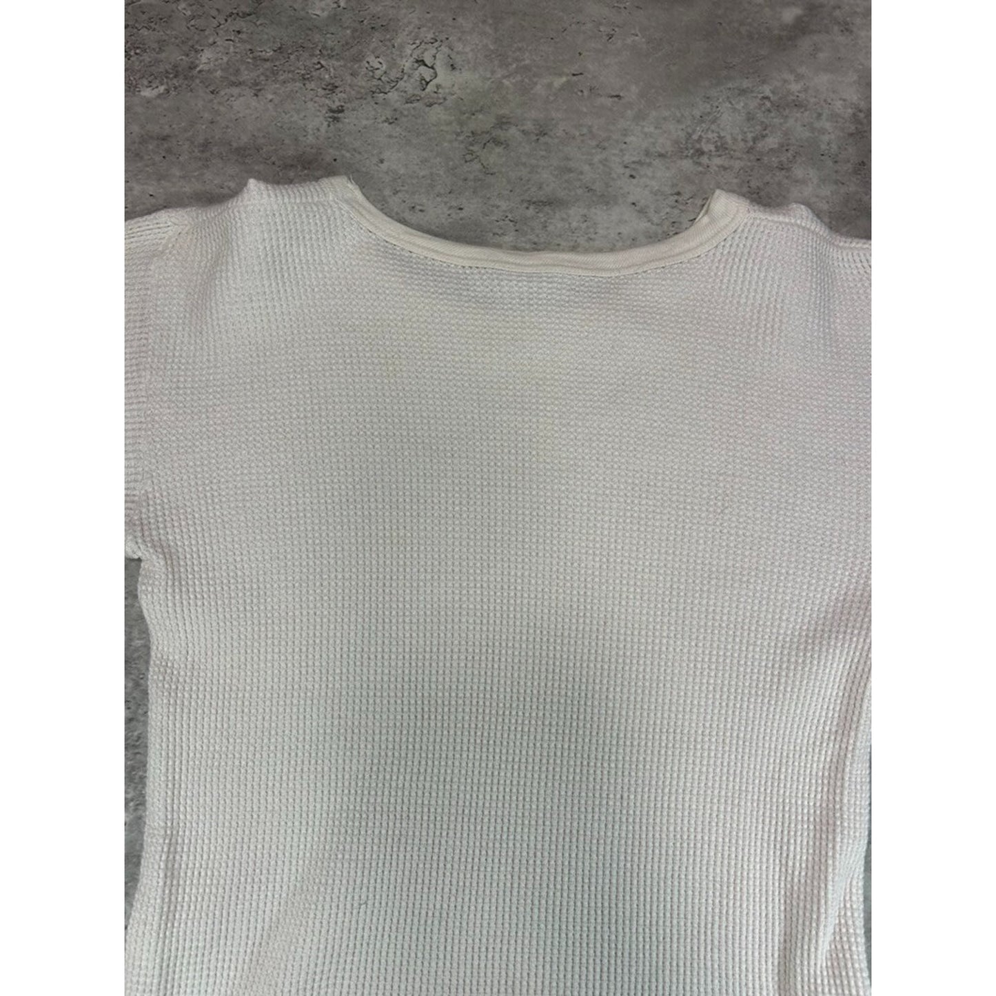 Vintage 1960s Heathknit Thermal Print Long Sleeve T-Shirt Size Large